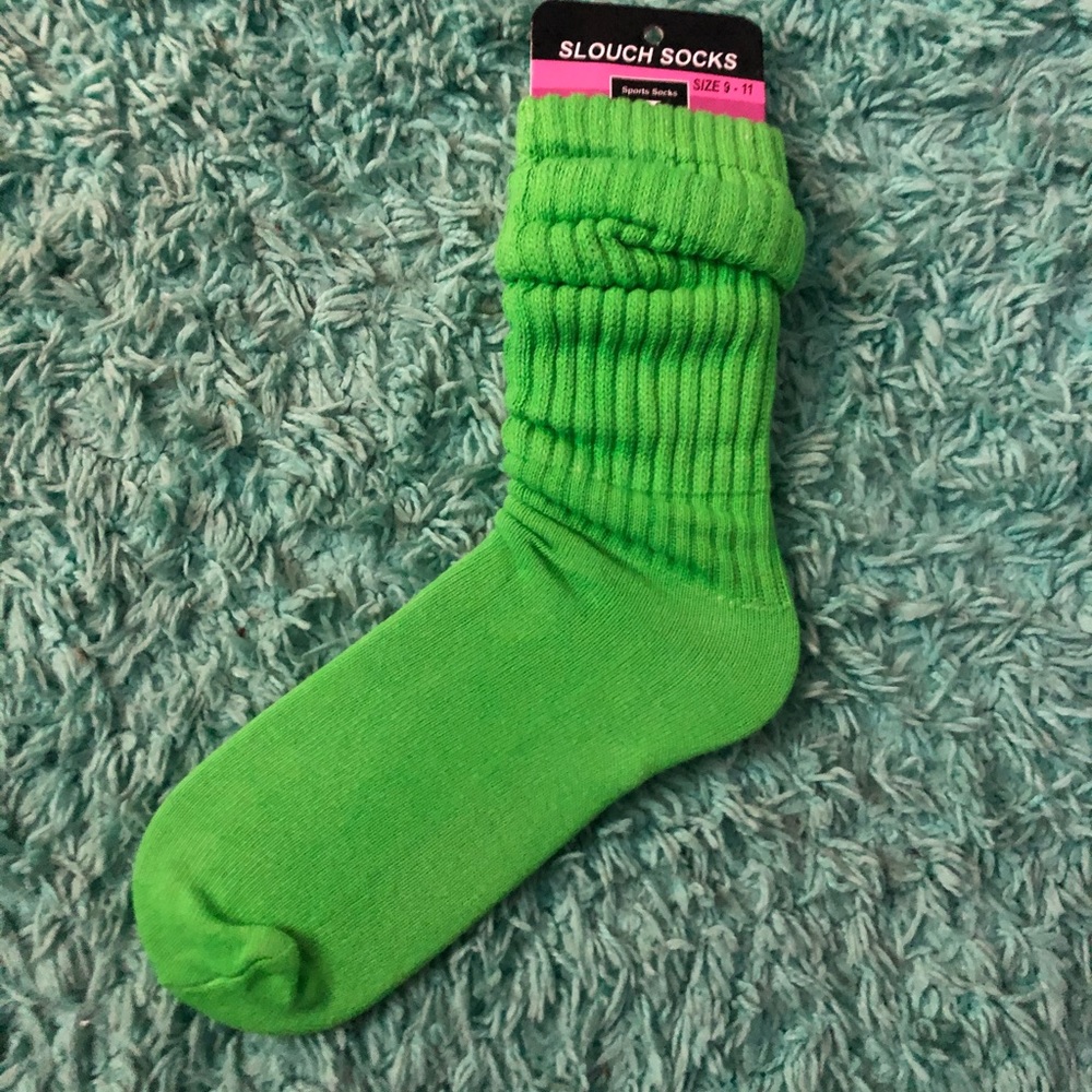 Green Slouch Socks